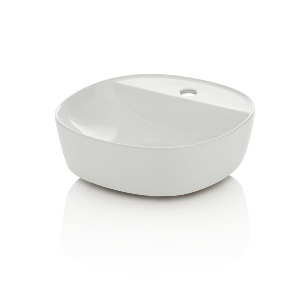 Lavabo à poser blanc en céramique