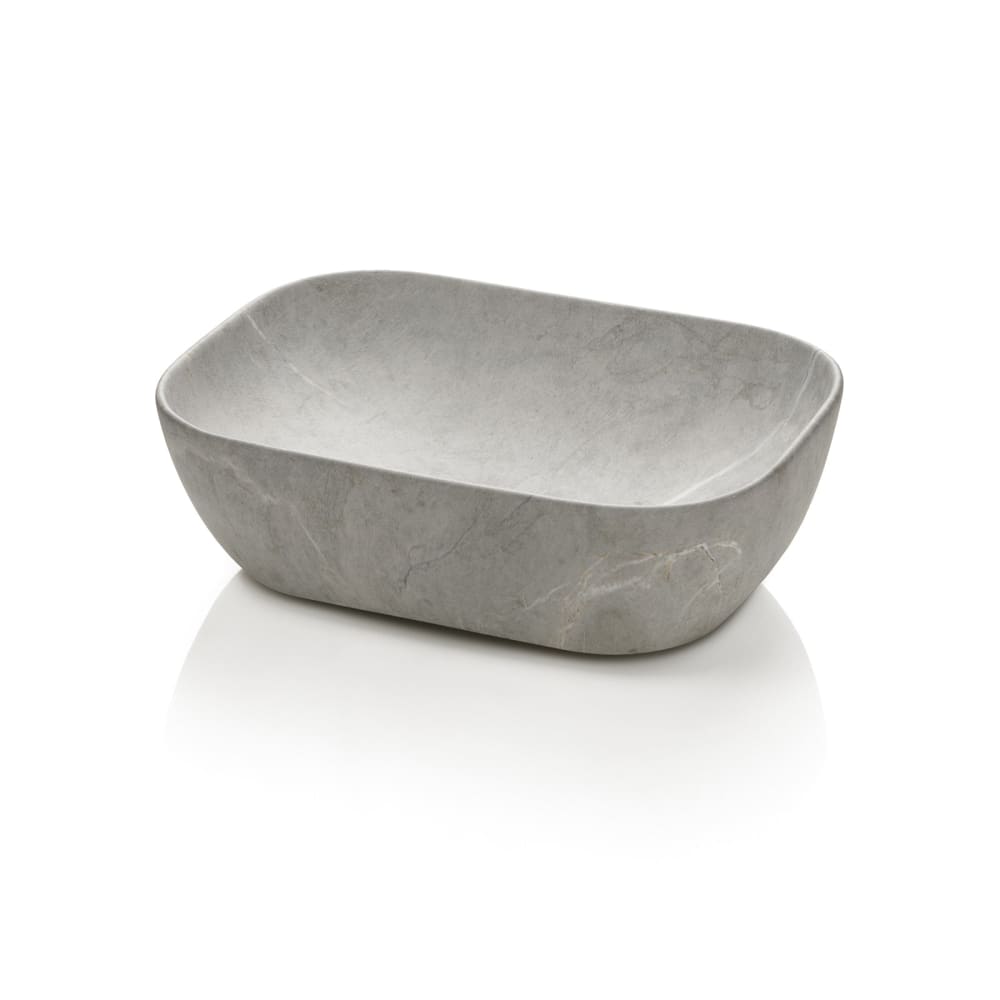 Lavabo à poser gris en céramique