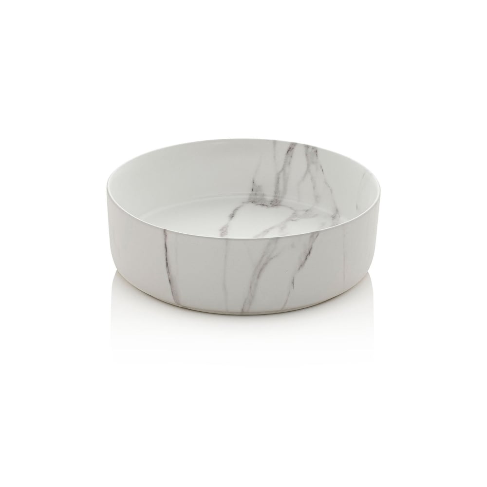 Lavabo à poser blanc en céramique