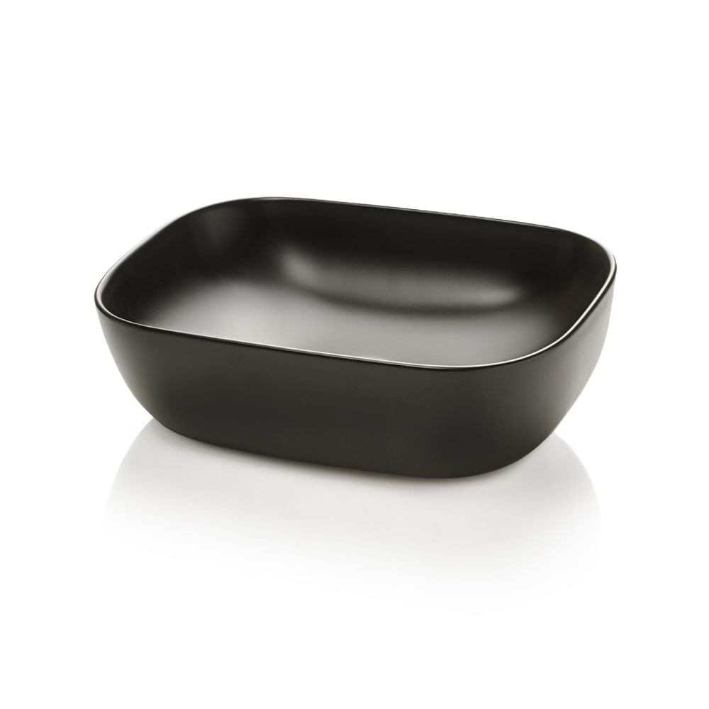 Lavabo à poser noir mat en céramique