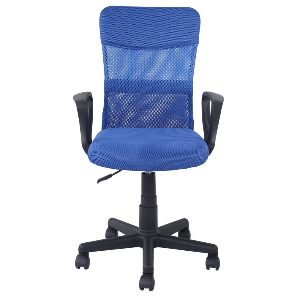 Chaise de bureau avec assise pivotante, bleu
