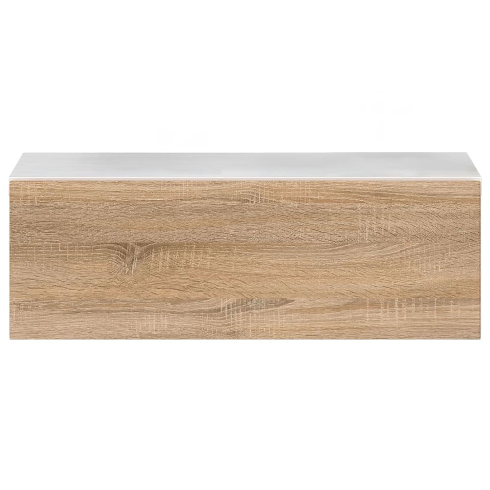 Table de chevet suspendue 1 tiroir, blanc/somona