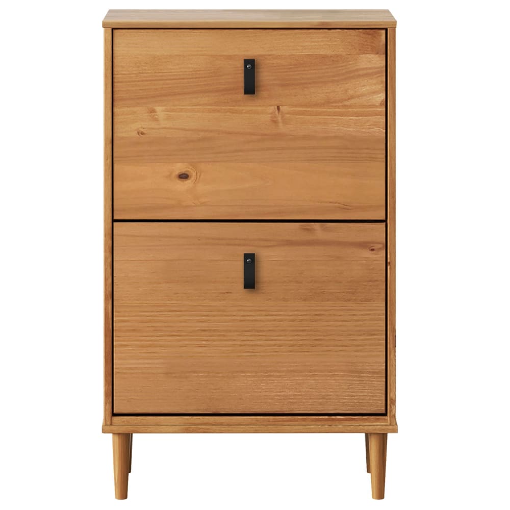 IDIMEX Schuhkipper mit 2 Klappen, Eiche style modern Braun Holz