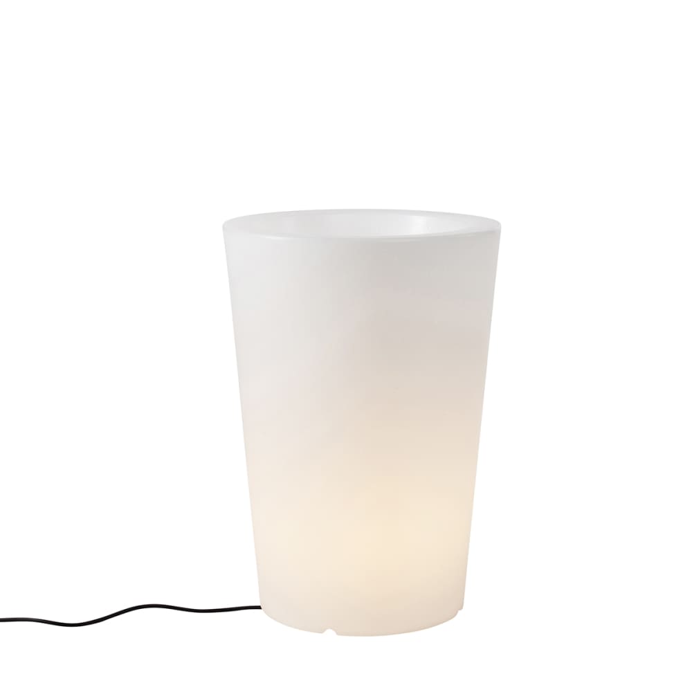 Lampadaire extérieur intelligent jardinière blanc IP65 LED Wifi A60