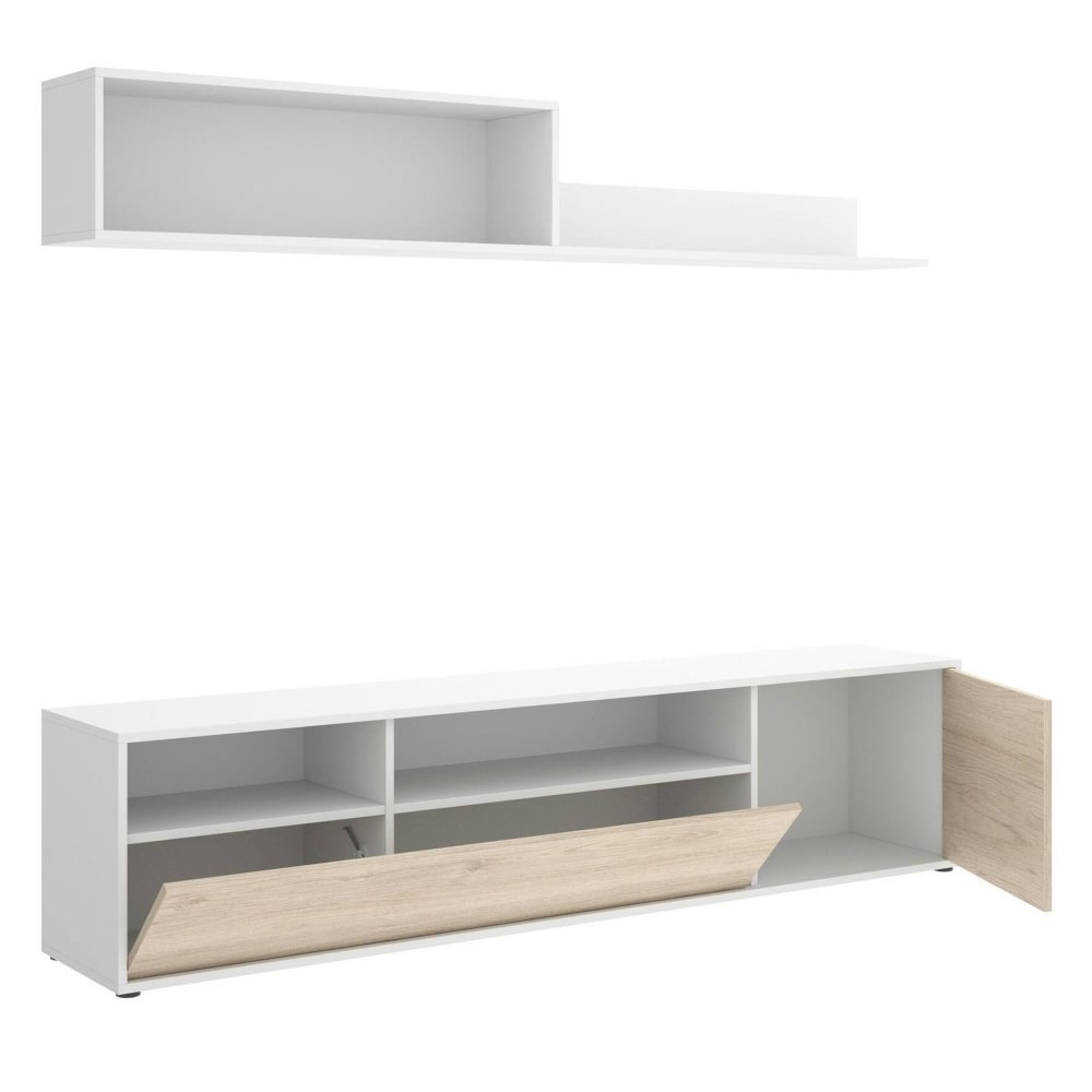 Meuble mural effet bois