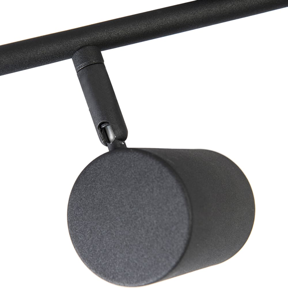 Spot industriel noir inclinable — vue 3