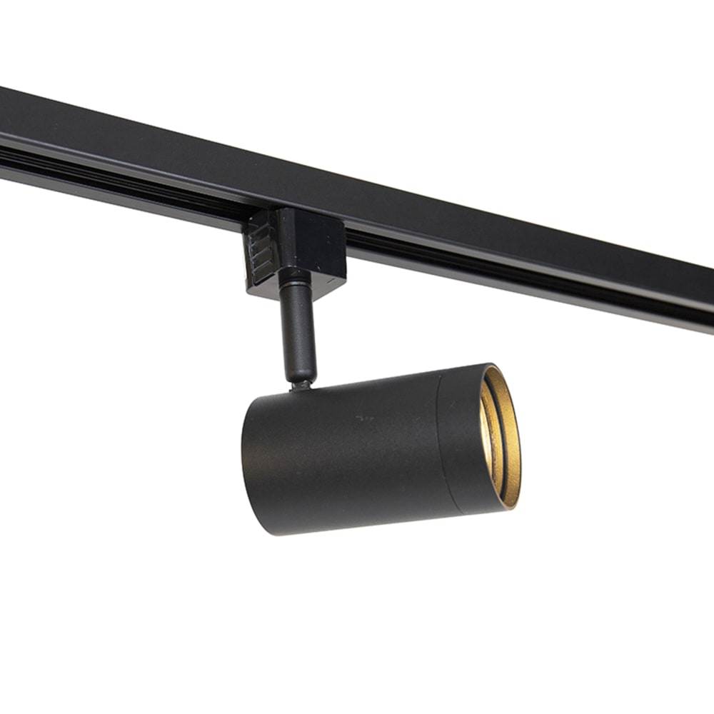 Système penderie moderne monophasé 5 spots noir