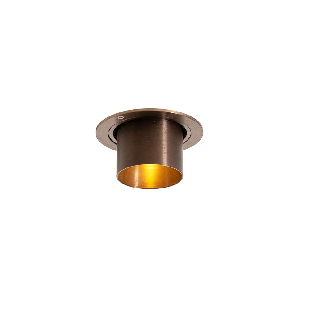 Spot encastrable moderne bronze foncé rond inclinable — vue 3