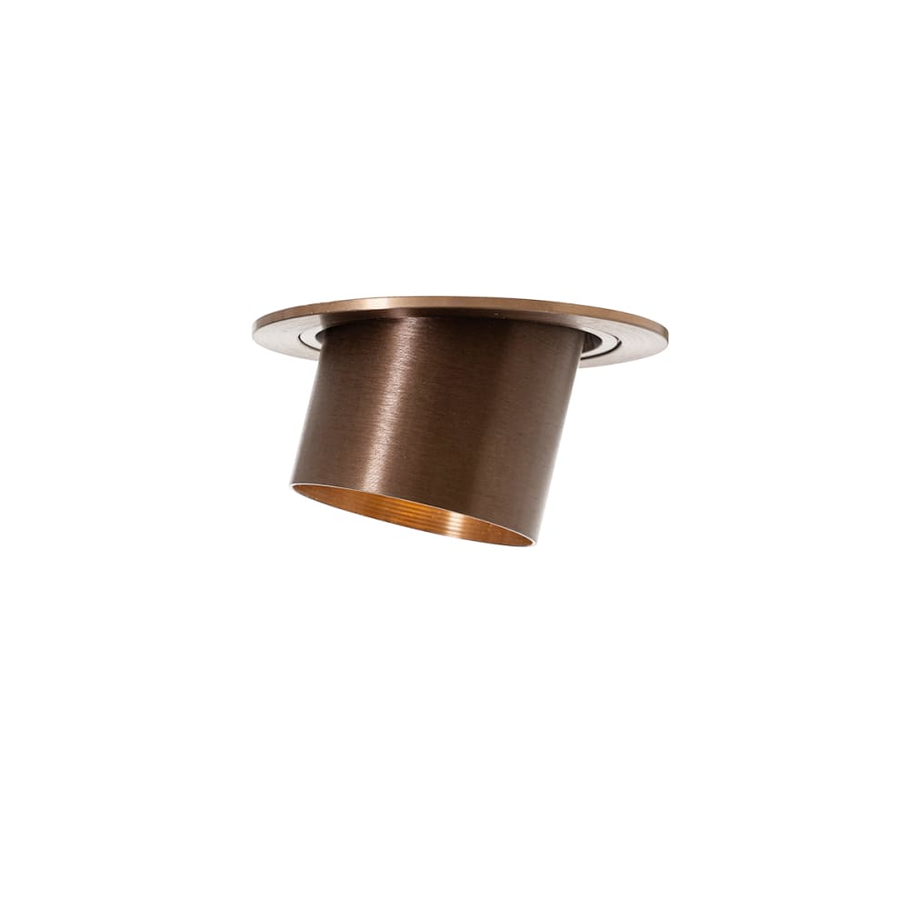 Spot encastrable moderne bronze foncé rond inclinable — vue 4