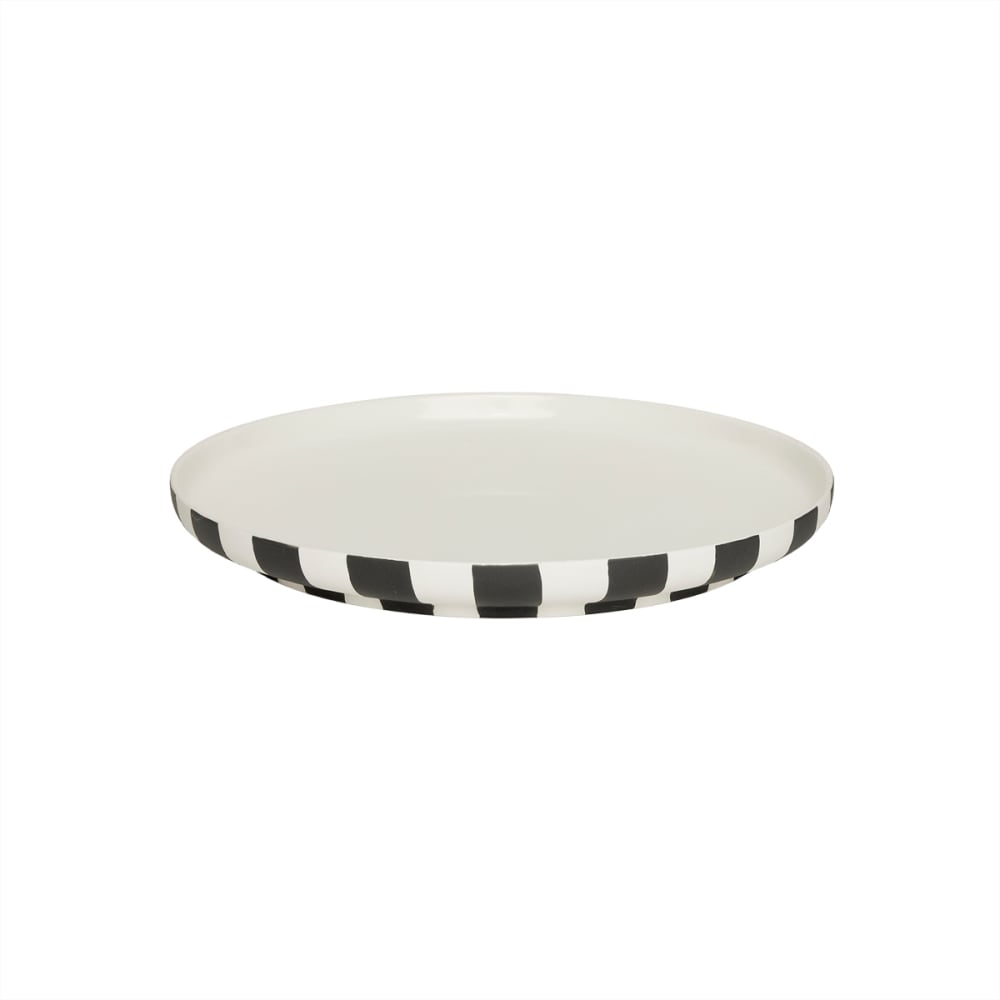 Assiette en grès 26.5xH2.8cm