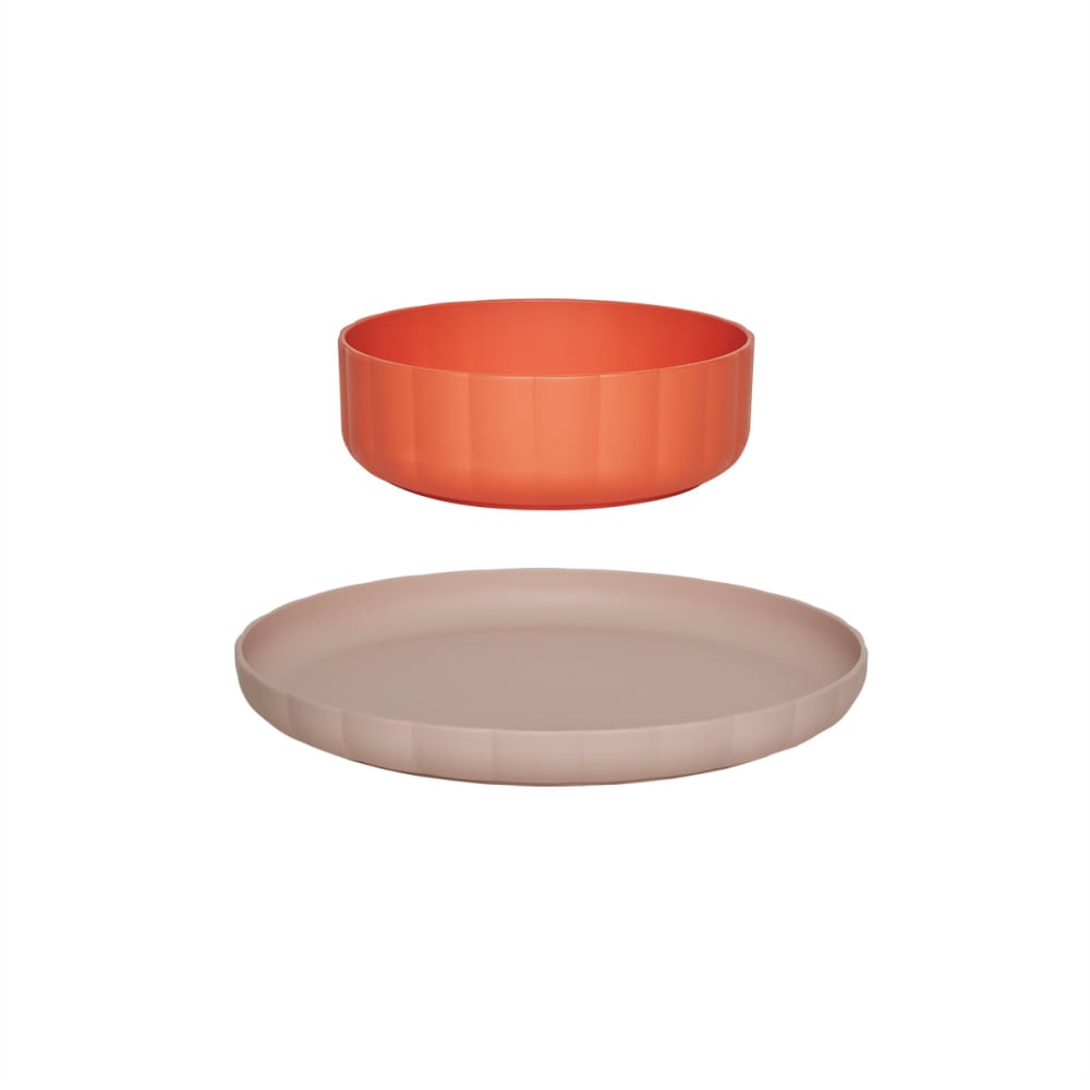 Assiette et Bol 14xH5cm