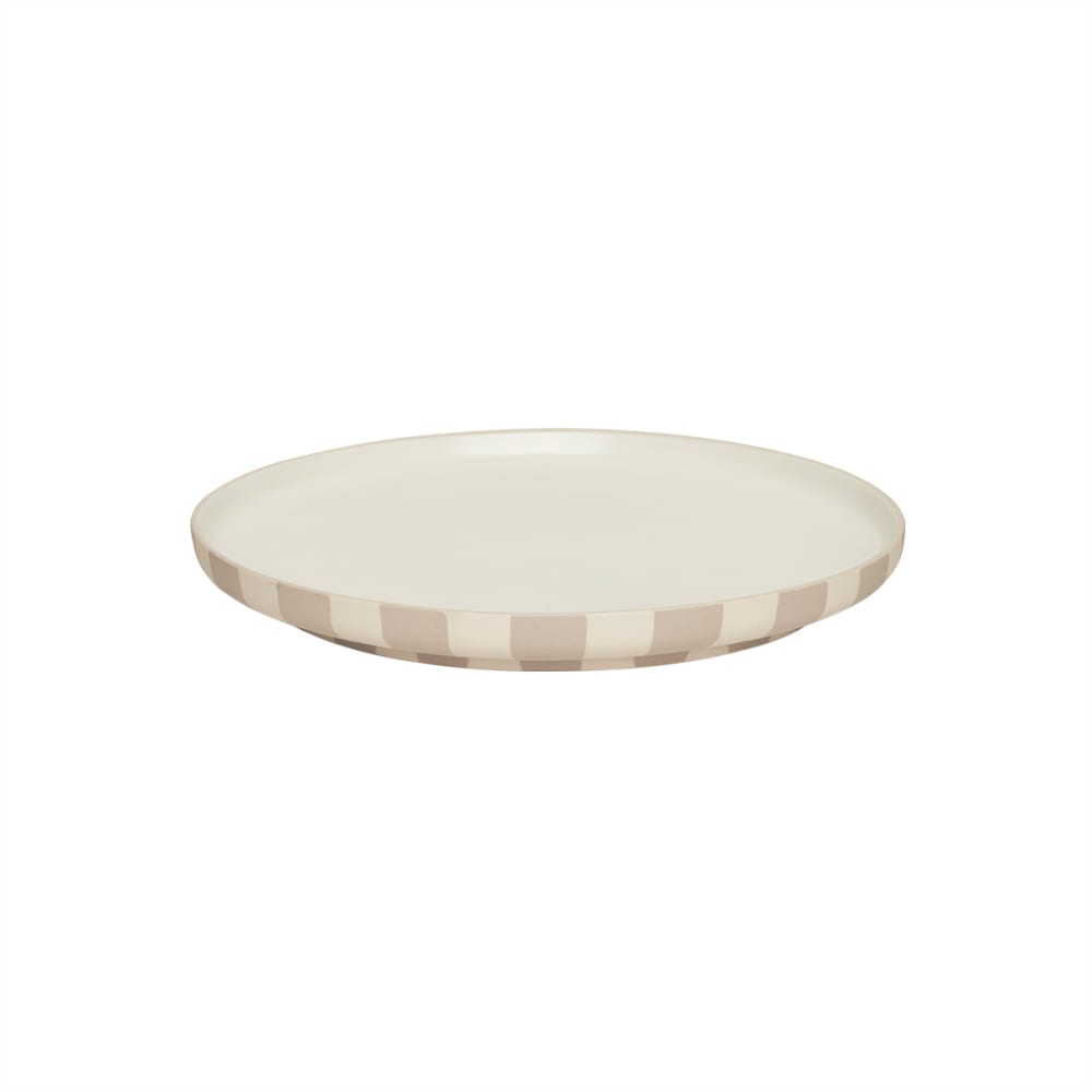 Assiette en grès 26.5xH2.8cm