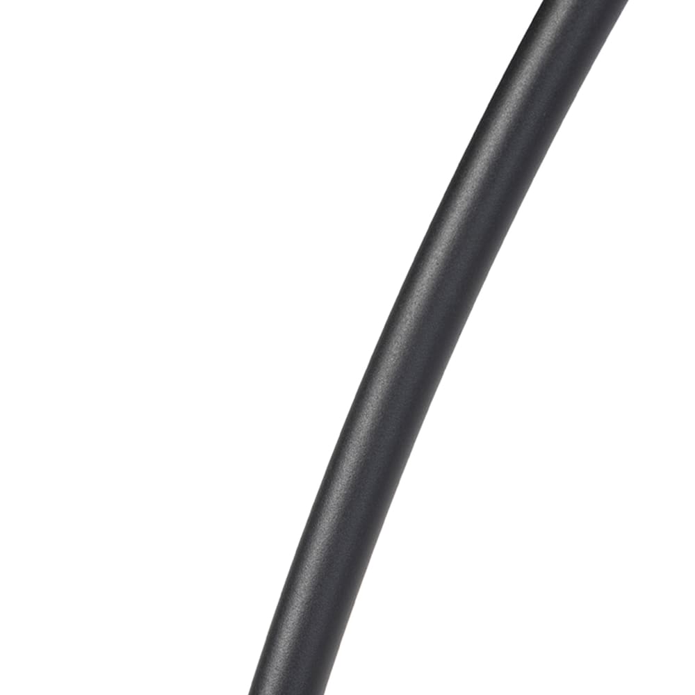 Lampadaire arc moderne noir base marbre — vue 4