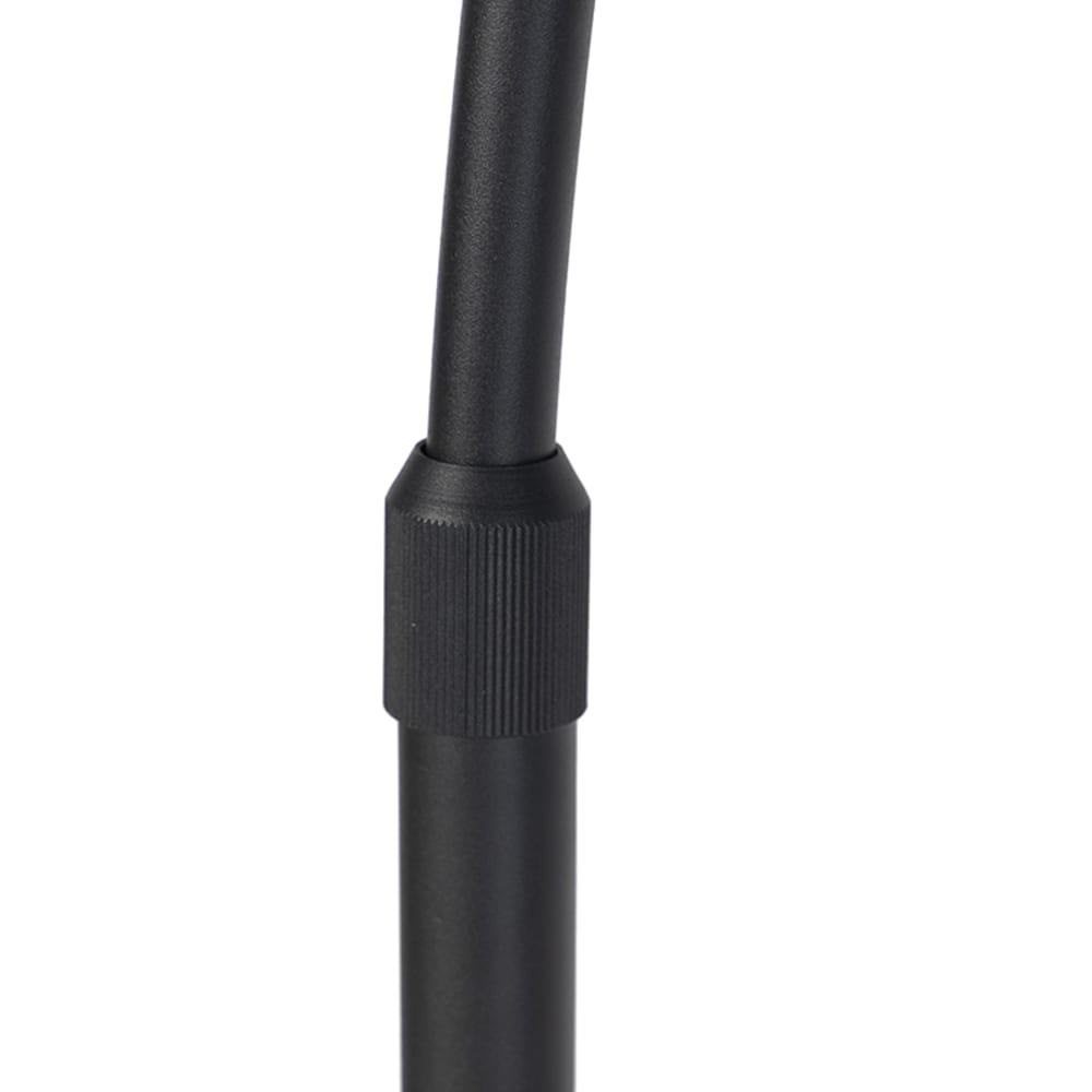Lampe arc noir velours noir or — vue 4