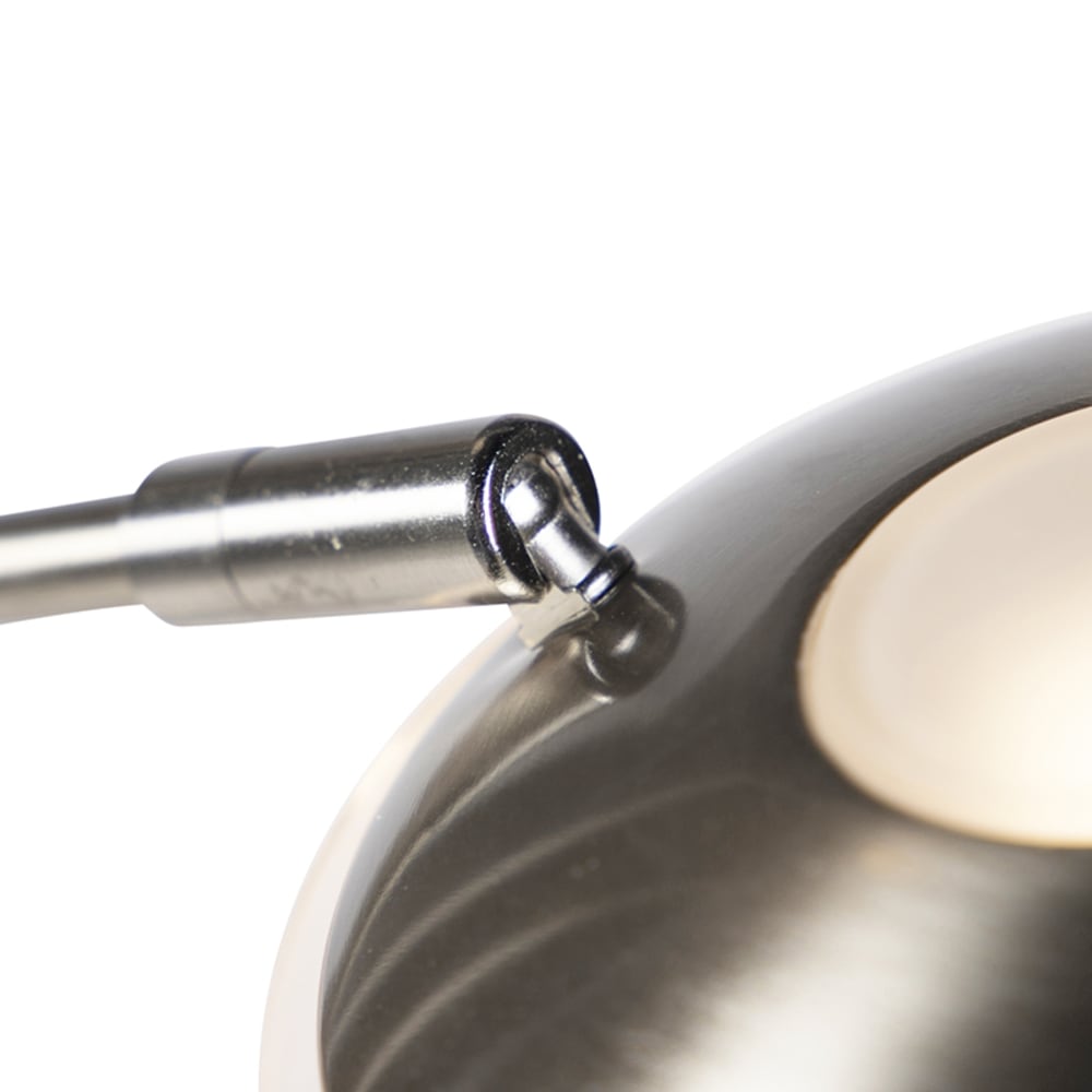 Stehlampe Stahl mit Lesearm inkl. LED und USB-Anschluss - Maisons