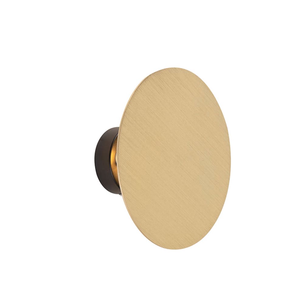 QAZQA Wandleuchte rund gold style modern - Metall