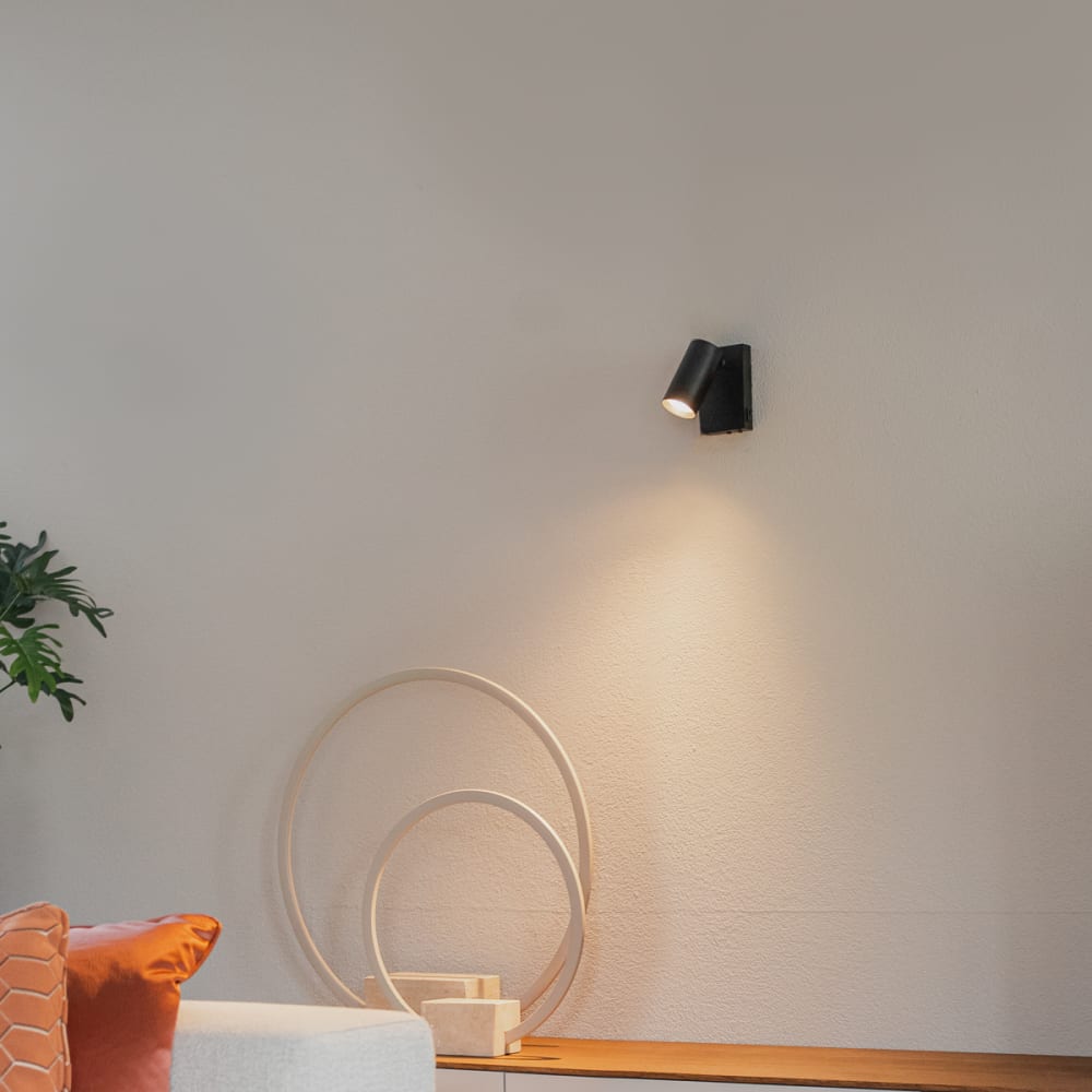 Wandleuchte schwarz verstellbar mit Schalter - Maisons Du Monde