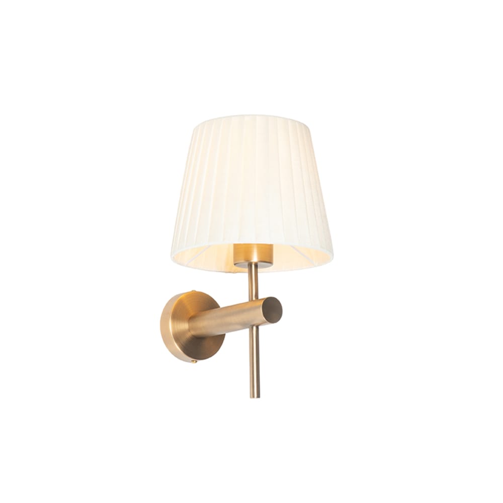 Applique moderne blanche bronze