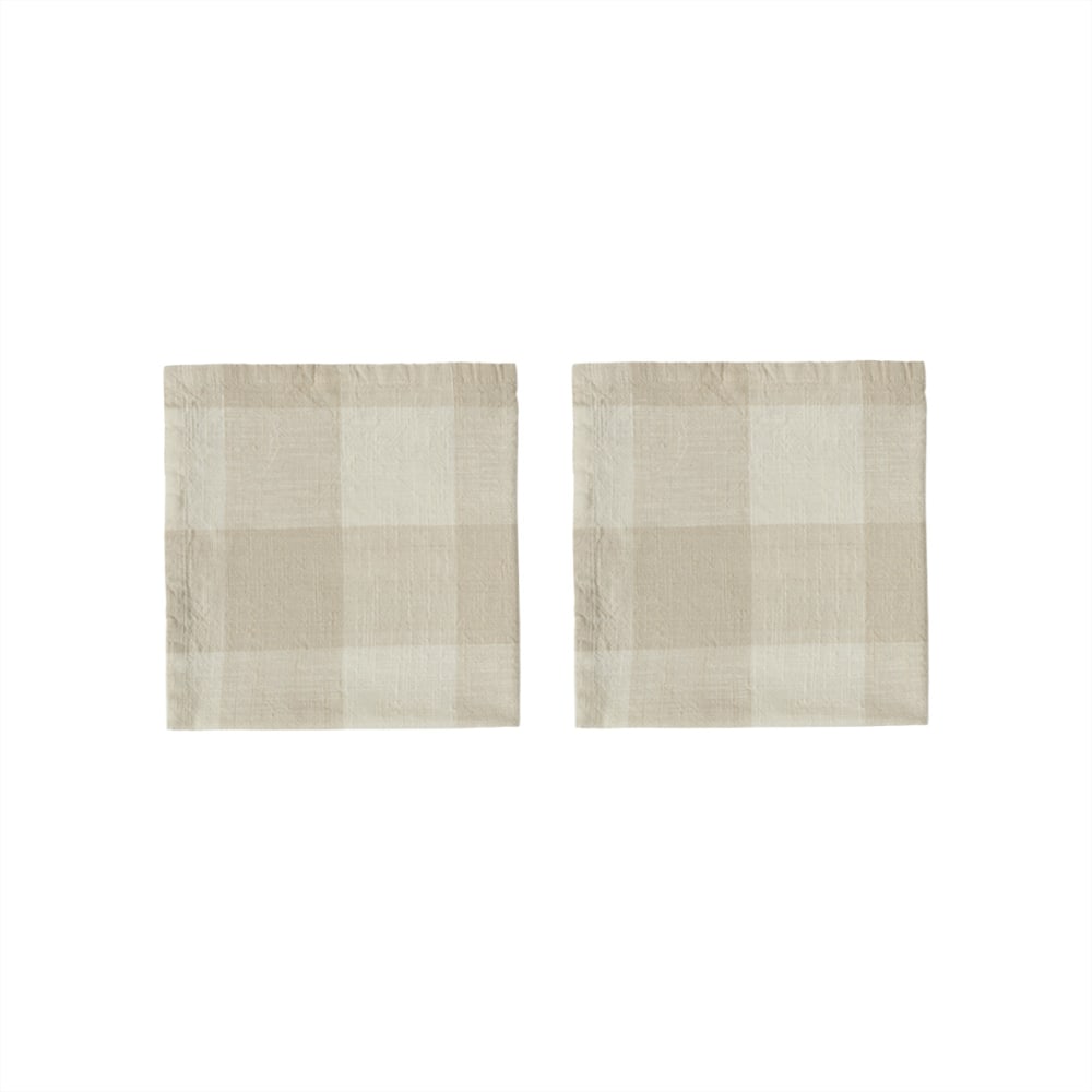 Serviette de table Lot de 2 en coton H45x45cm