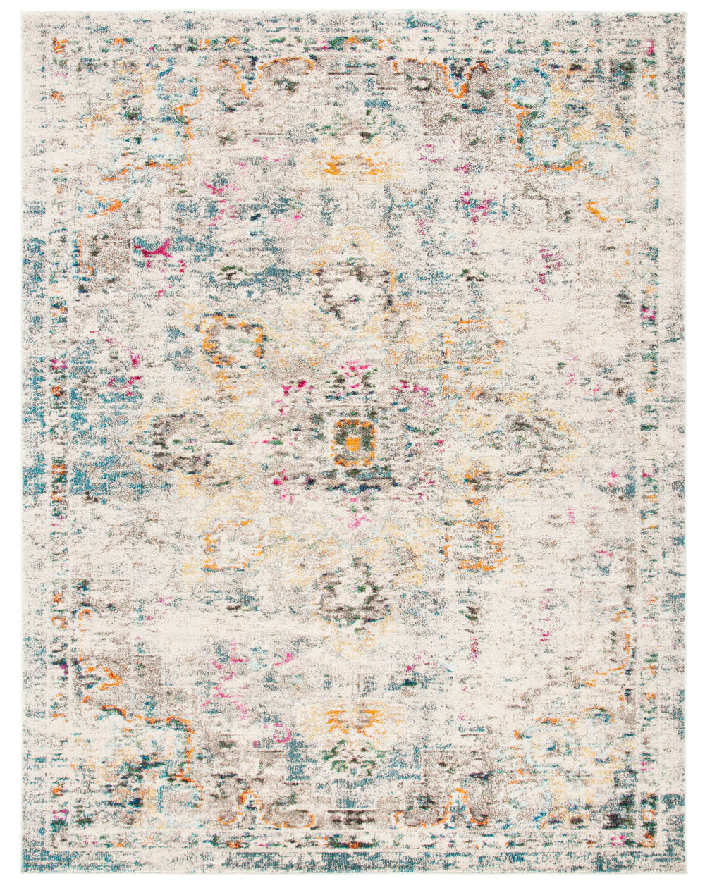 Tapis de transition en polypropylène gris/or, 274 x 366 cm