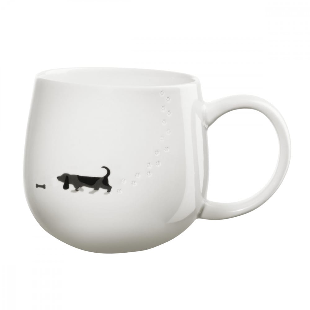 Mug chien 400ml en céramique blanc