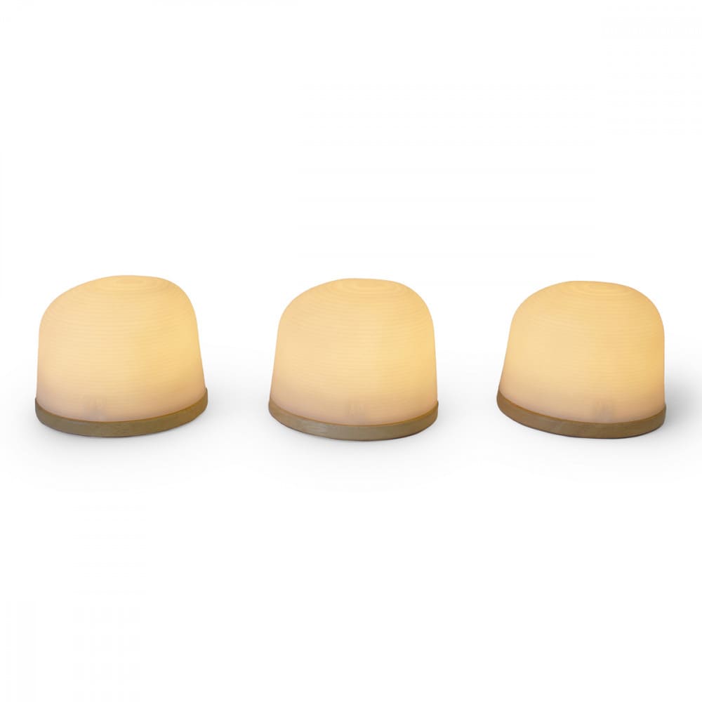 set de 3 veilleuses en