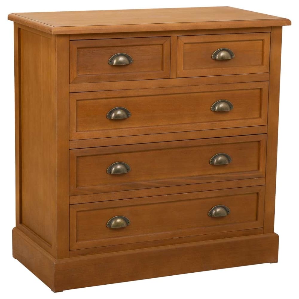 commode en bois marron