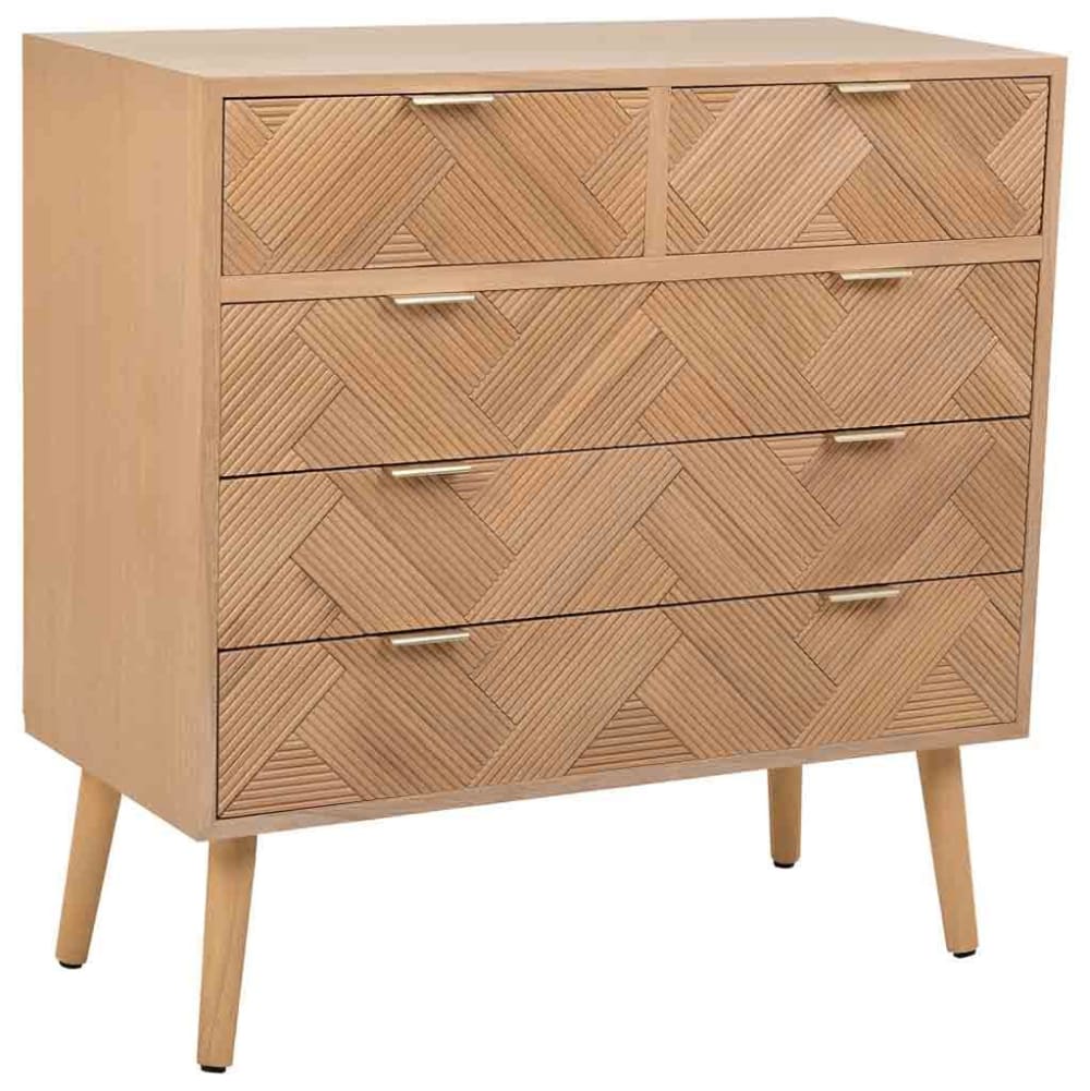 Commode en bois marron 80x39,5x81