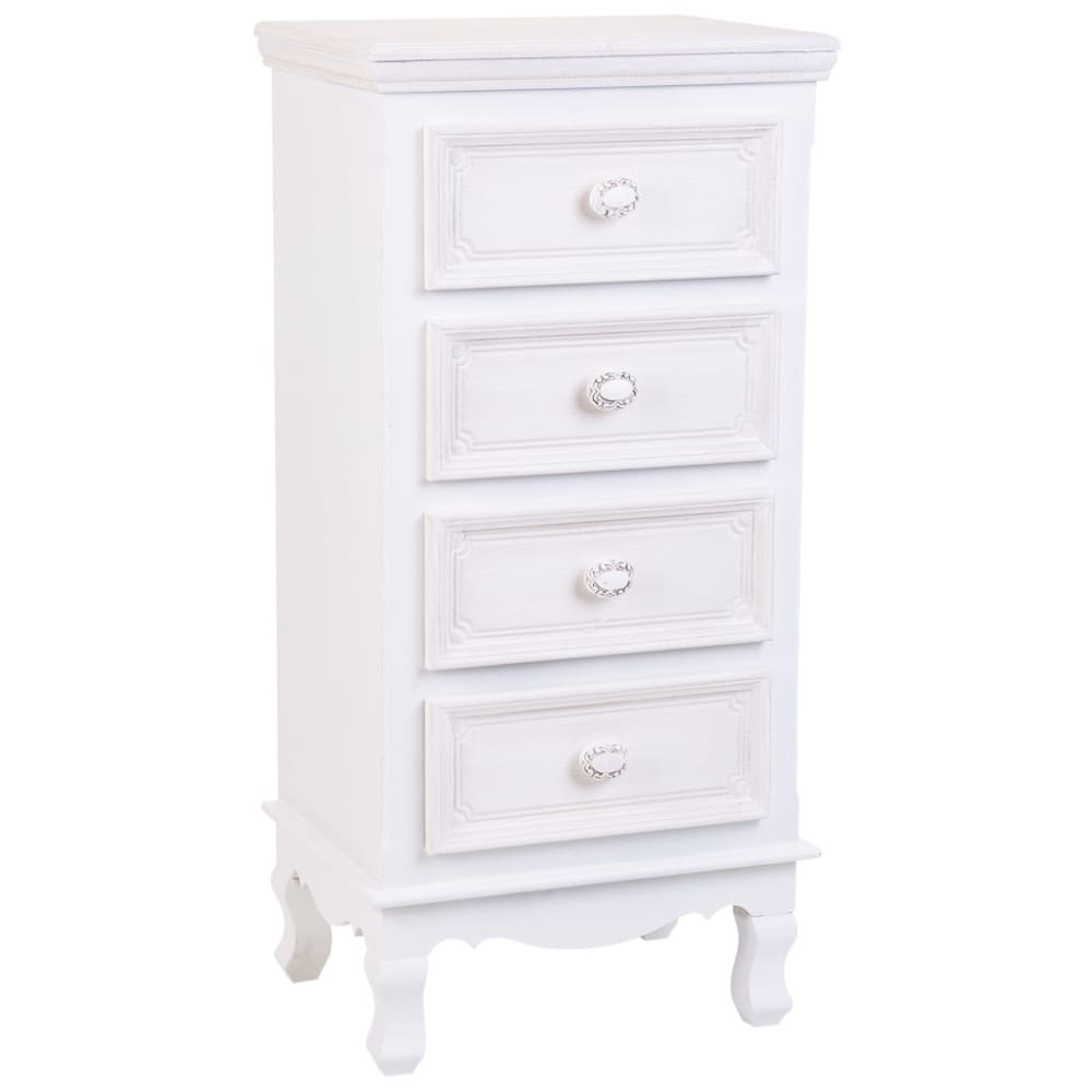 chiffonnier en bois blanc