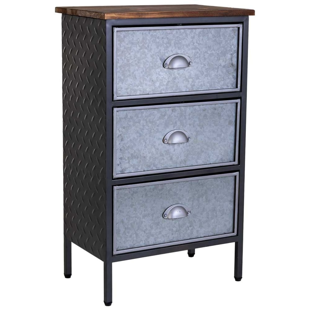 Wanderlust deco Nachttisch 42x28x70,5h cm Schwarz Metall