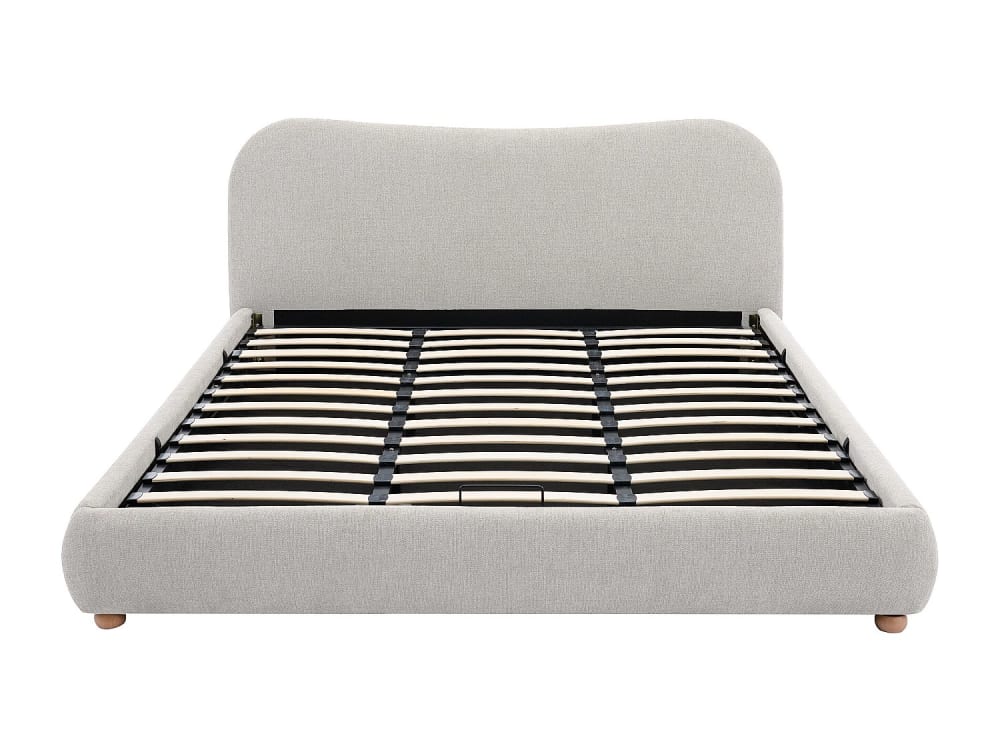 Lit coffre  beige 180