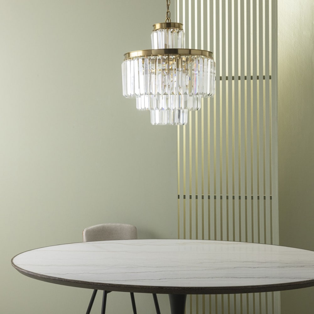 Lustre en métal doré — vue 4