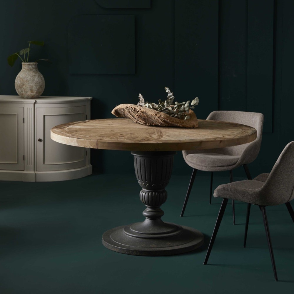 Beistelltisch L140 cm massive Kiefer alt - Maisons Du Monde
