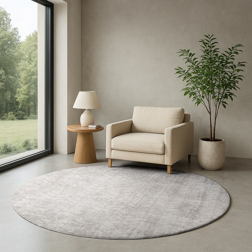 JACOB'S LADDER - Teppich waschbar In-/Outdoor Grau 140x140 -