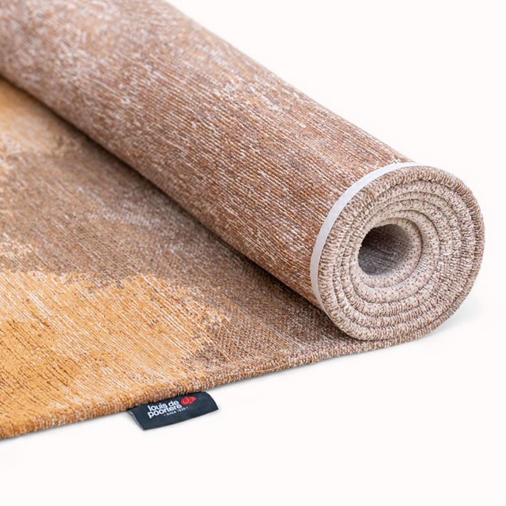 Tapis salon et chambre tissé plat 080x150 cm marron — vue 4