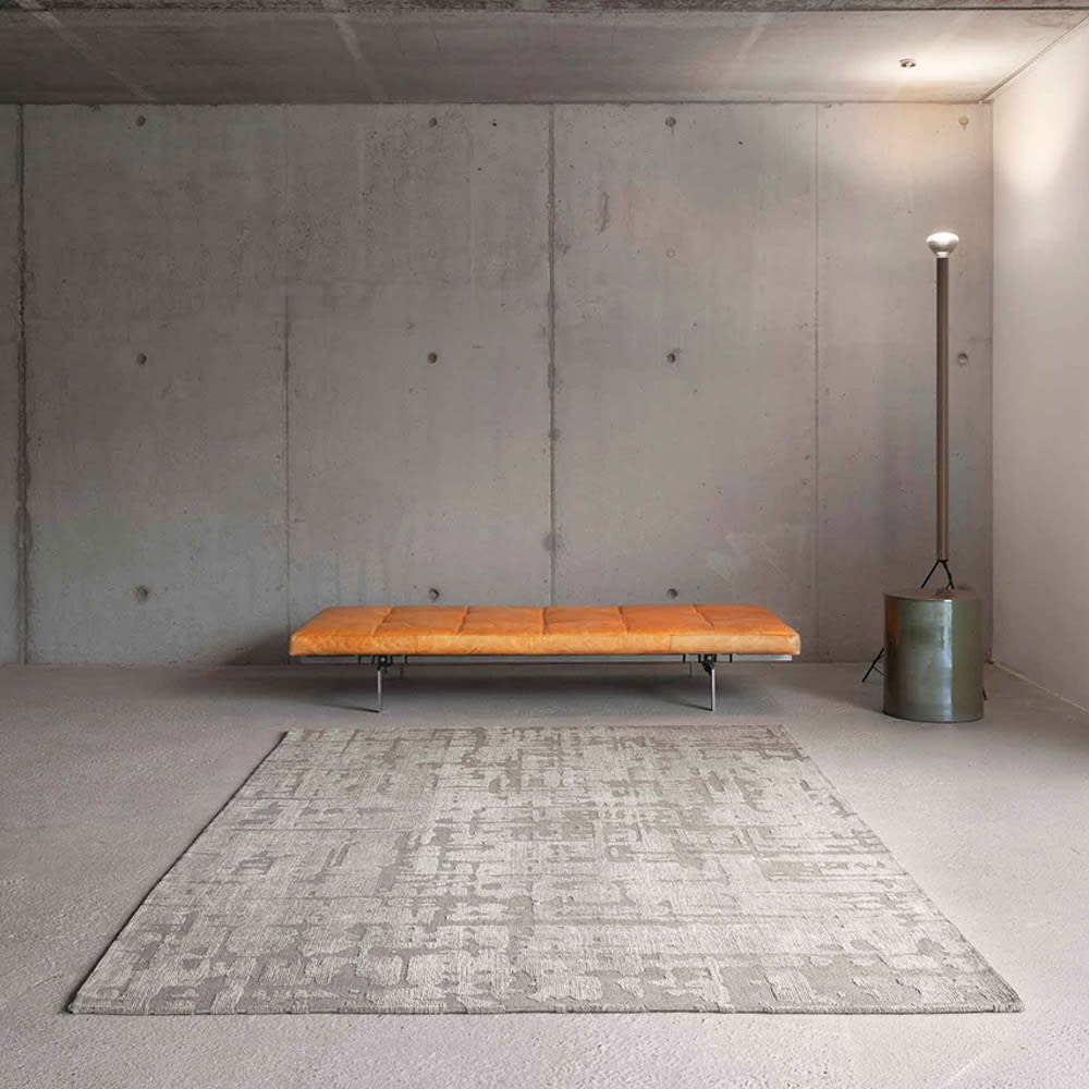 Louis de Poortere BAOBAB - Teppich waschbar In-/Outdoor Beige 140x200 style modern Beige Pes - Polyester