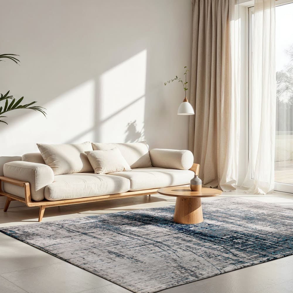 Teppich waschbar In-/Outdoor Blau 280x390 - Maisons Du Monde