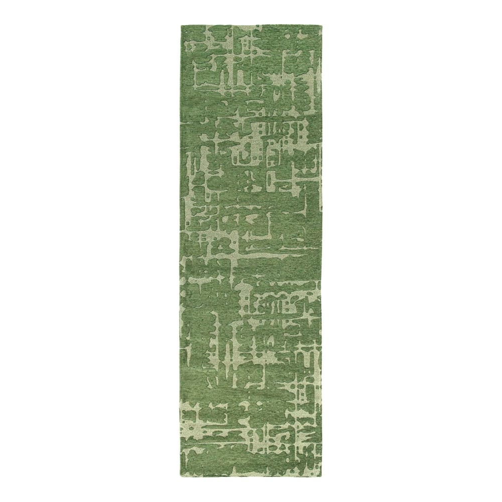 Louis de Poortere BAOBAB - Teppich waschbar In-/Outdoor Grün 80x250 style modern Grün Pes - Polyester