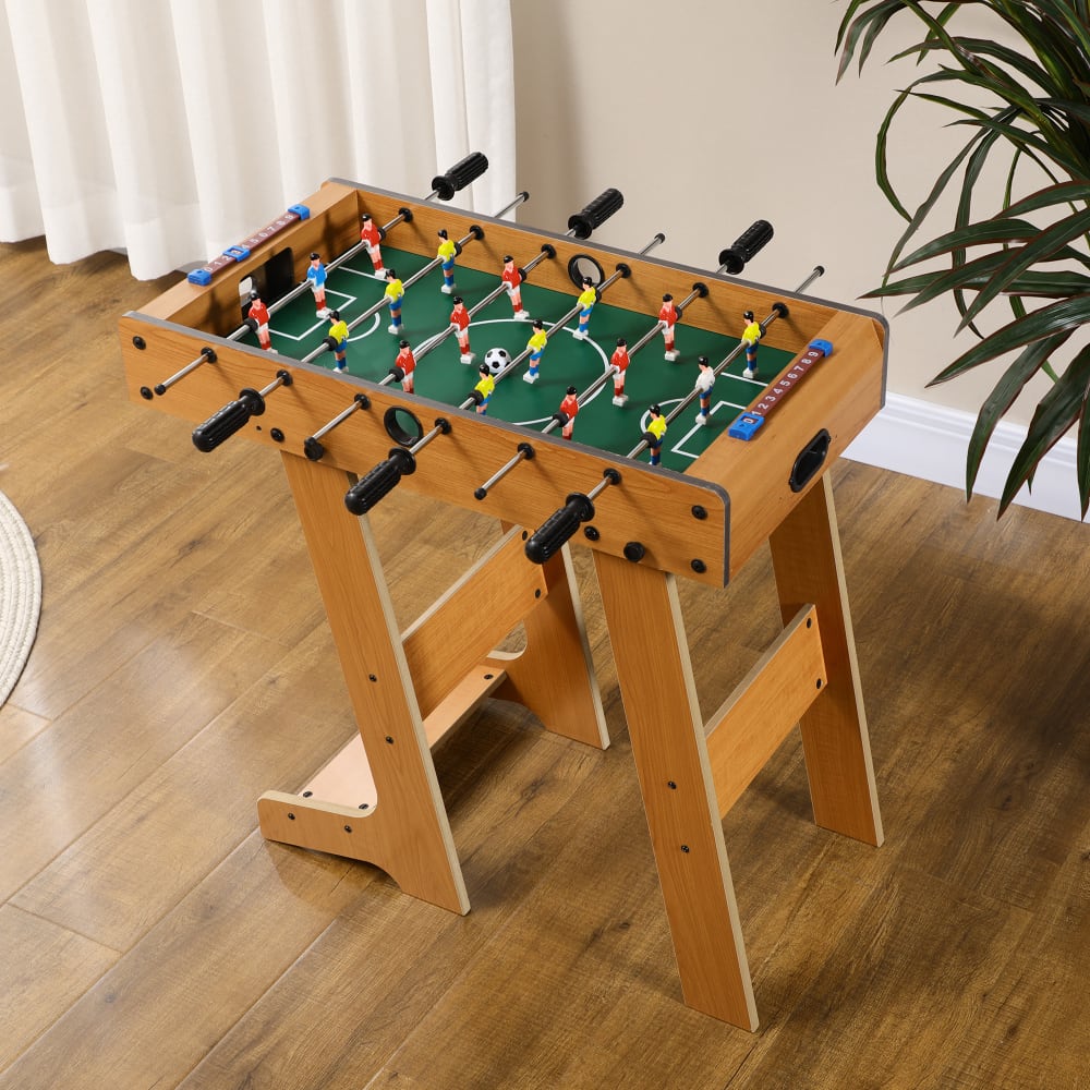 Klappbarer 18-Spieler-Kickertisch Holz 69x37x70cm - Maisons Du