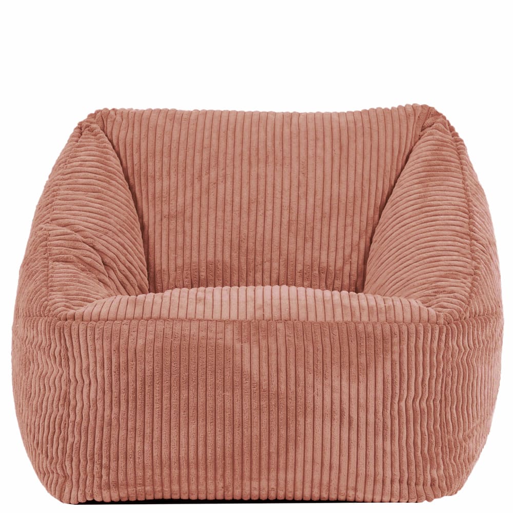 Pouf fauteuil enfant velours côtelé rose aube (Icon) - Image 2