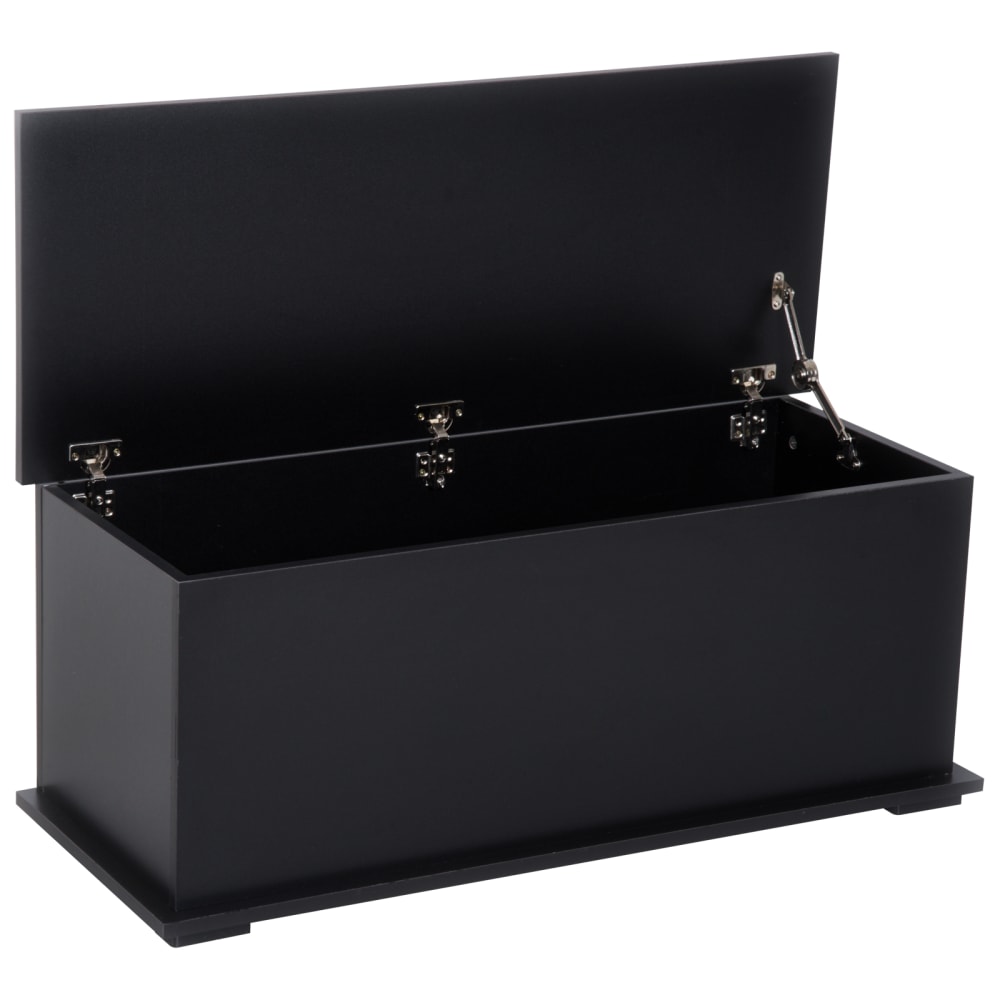 Coffre de rangement 100l panneaux particules noir