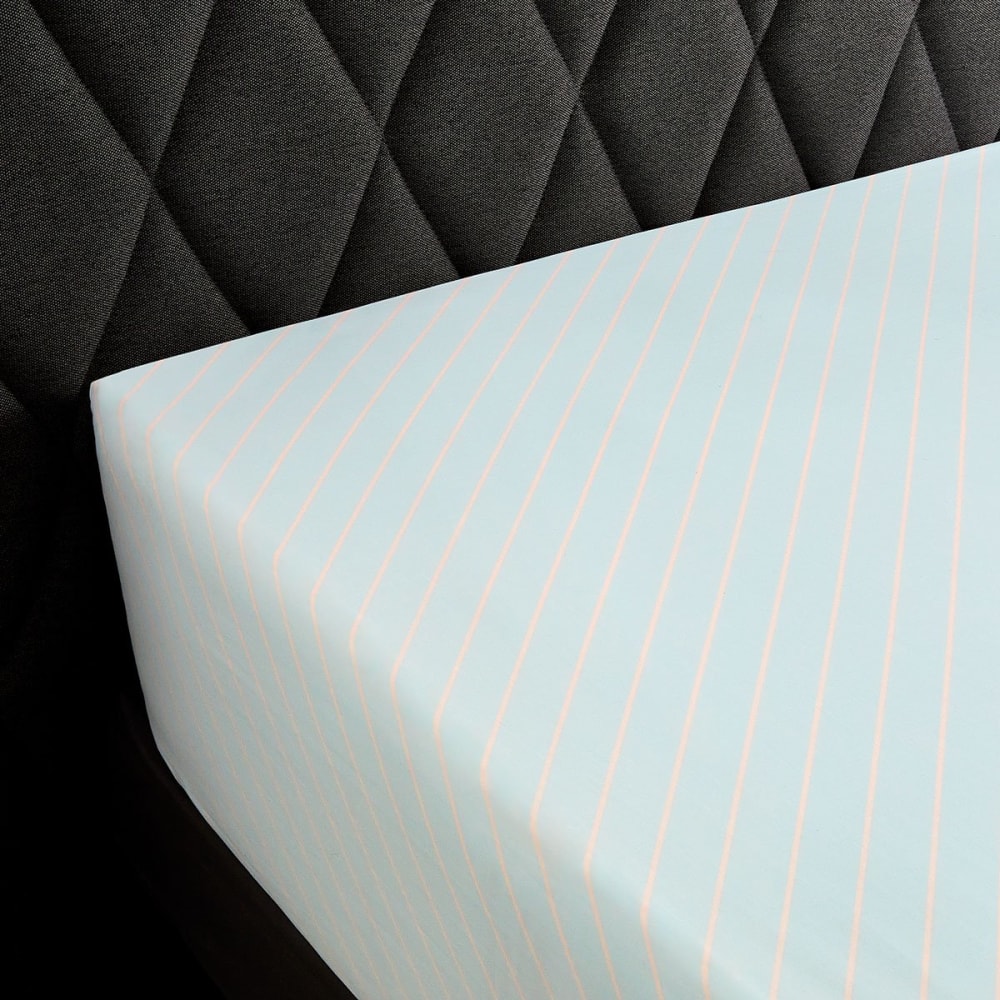 Drap housse percale vert clair 160x200 cm — vue 3