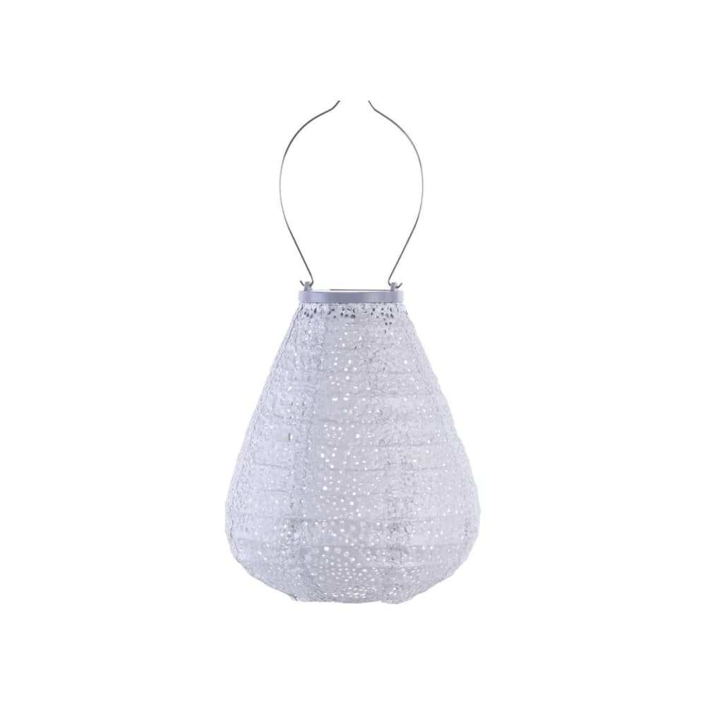 Lanterne solaire tulip 20 cm paisley - argent