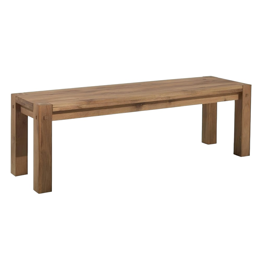 Banc en chêne huilé - campagne