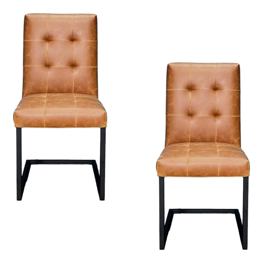 Lot de 2 chaises modernes - pied