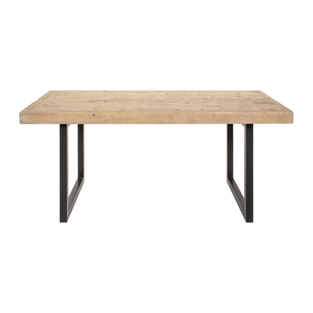 Table à manger 6 personnes en bois recyclé L180cm