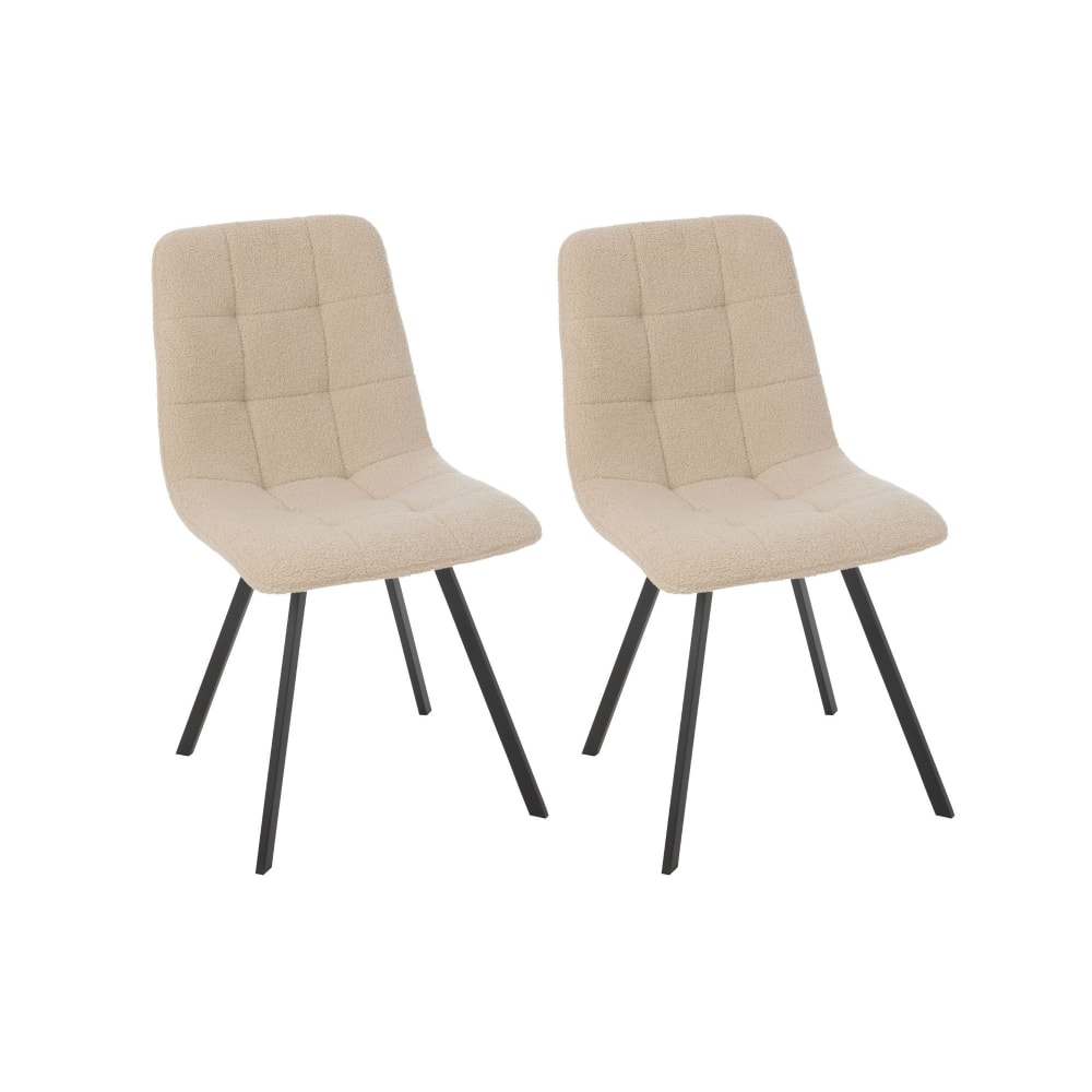 Lot de 2 chaises en métal