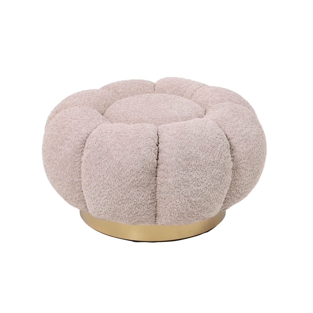 Pouf en tissu bouclé - d65