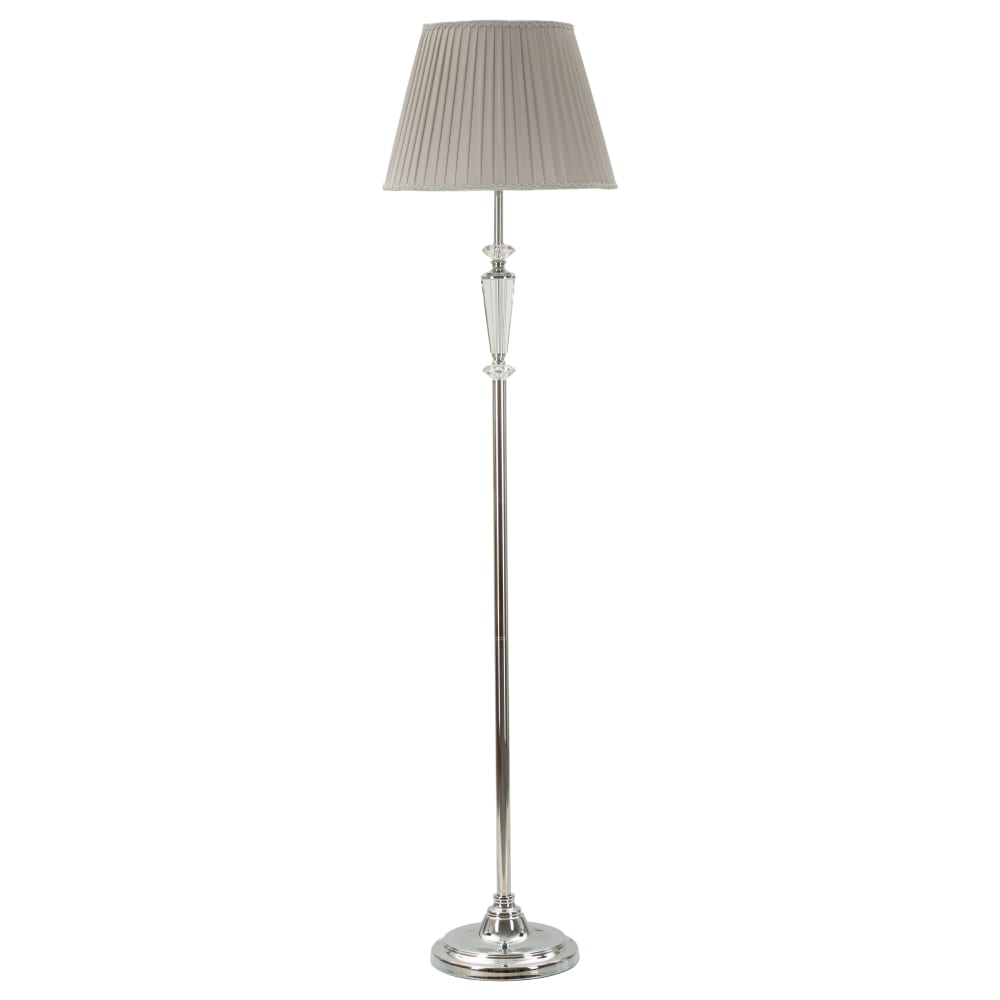 Lampadaire en métal argenté Ø 40x164 cm