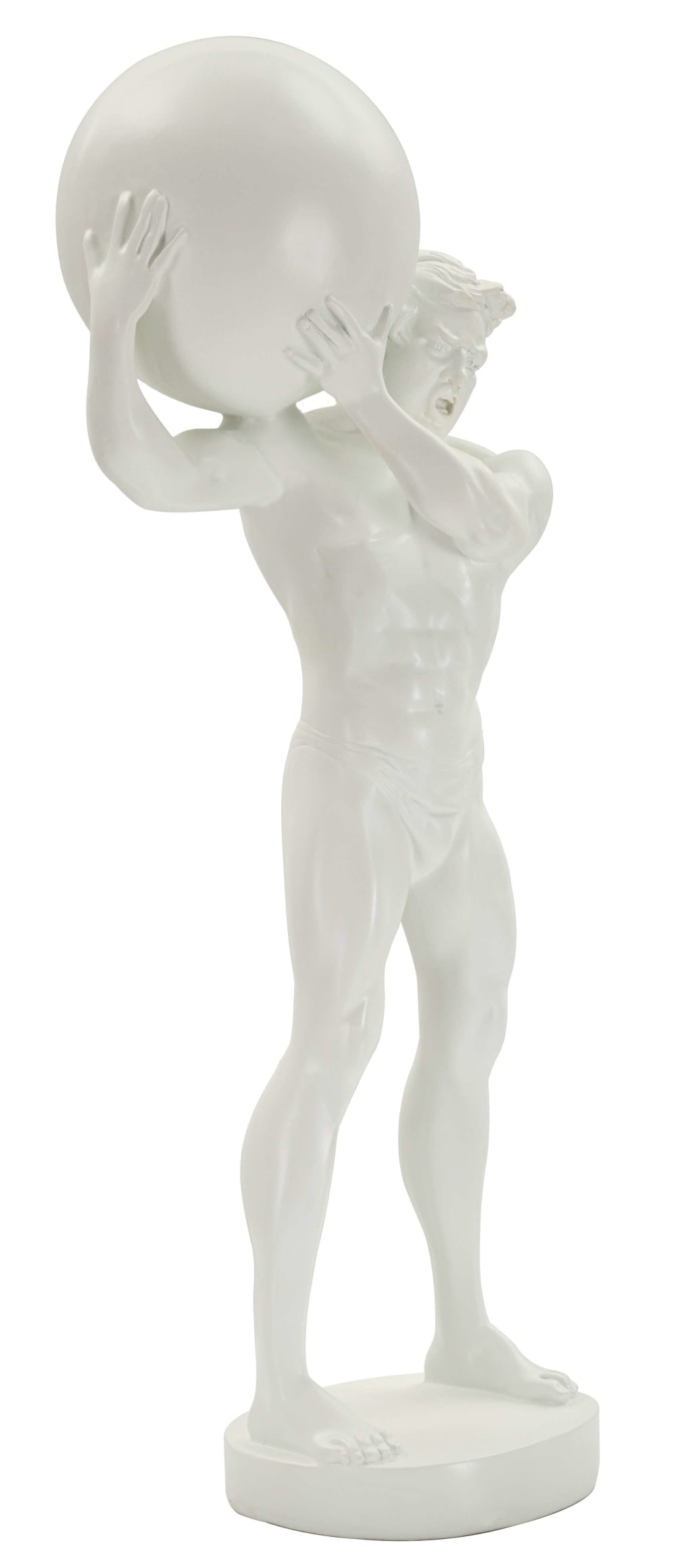 Homme en résine blanche 18x12,5x50 cm — vue 3